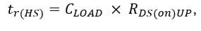 Single Gate Driver Design Enables Wide Range of Battery Voltages for Various Motor Power Levels: Equation 1 Turn on Time