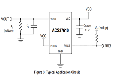 ACS37610, a low noise standalone coreless current sensor with overcurrent and overtemperature detection