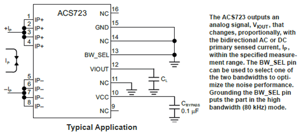 ACS723KMA Typical Application