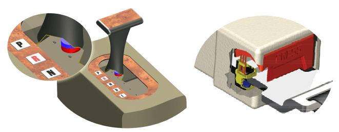 Figure 1: Magnetic Hall-effect Based Sensor ICs Provide Compact Data Gathering in Restricted Locations Such as Gear Shifters and Seat Belt Buckles